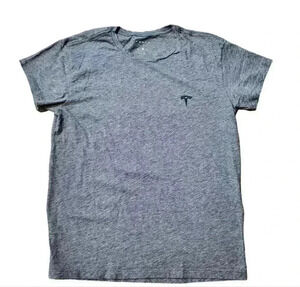 Womens Tesla Short Sleeve Shirt Gray Sz Med